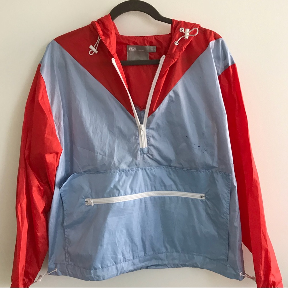 ASOS Color block Rain Coat